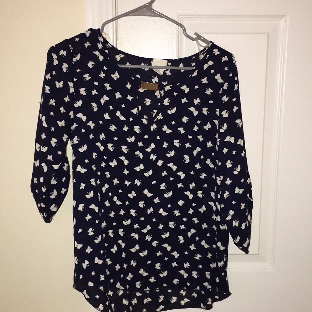Shirt with butterflies